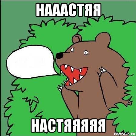 нааастяя настяяяяя, Мем Медведь-шлюха