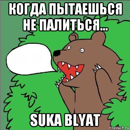 когда пытаешься не палиться... suka blyat