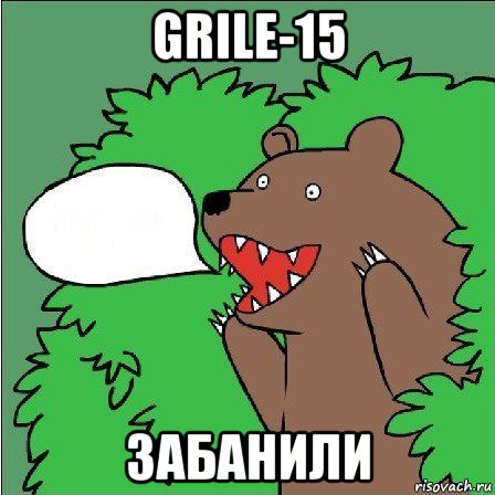 grile-15 забанили, Мем Медведь-шлюха