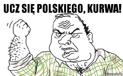 Ucz się polskiego, kurwa!, Комикс Мужик блеать