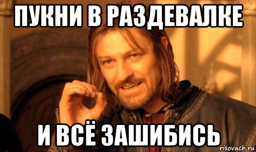 пукни в раздевалке и всё зашибись, Мем Нельзя просто так взять и (Боромир мем)