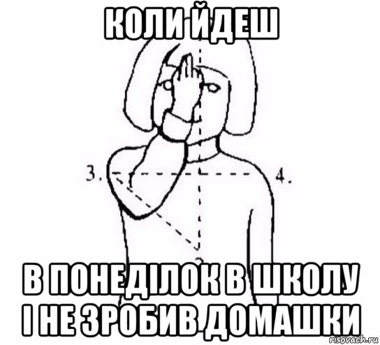 коли йдеш в понеділок в школу і не зробив домашки, Мем  Перекреститься