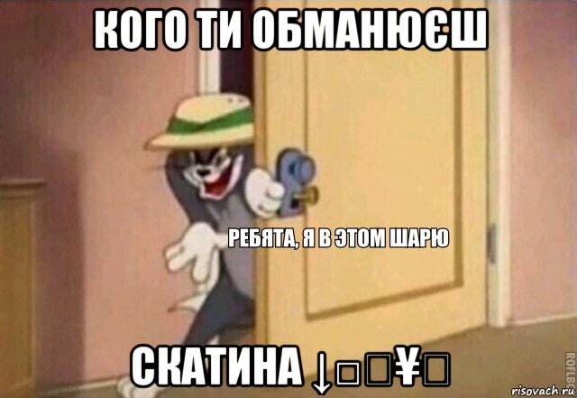 кого ти обманюєш скатина ↓□₩¥♡, Мем    Ребята я в этом шарю