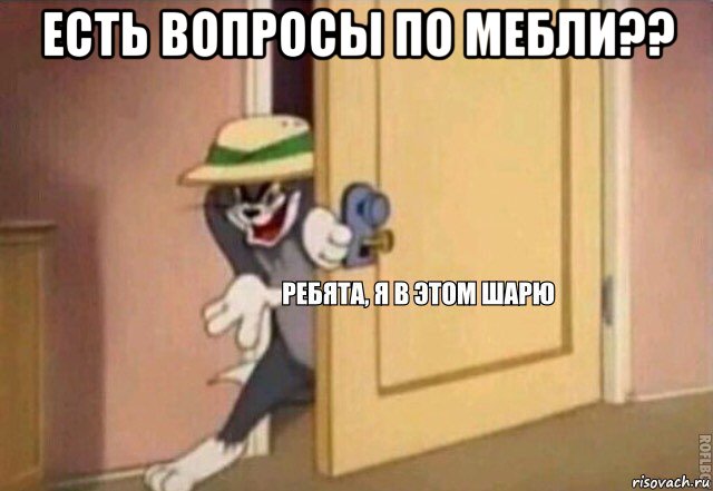 есть вопросы по мебли?? , Мем    Ребята я в этом шарю