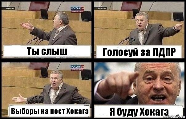 Ты слыш Голосуй за ЛДПР Выборы на пост Хокагэ Я буду Хокагэ, Комикс с Жириновским