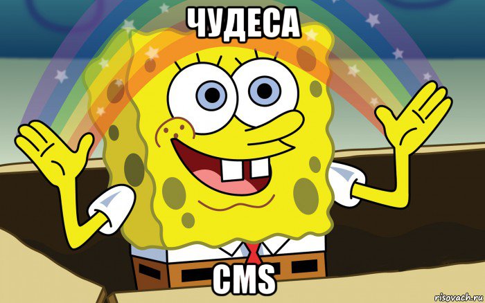 чудеса cms, Мем Спанч Боб радуга