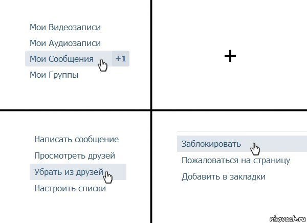 +, Комикс  Удалить из друзей