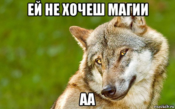 ей не хочеш магии аа, Мем   Volf