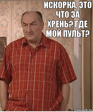 Искорка, это что за хрень? Где мой пульт?