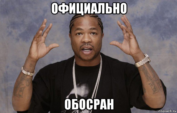 официально обосран, Мем Xzibit