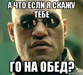 а что если я скажу тебе го на обед?, Мем  а что если я скажу тебе