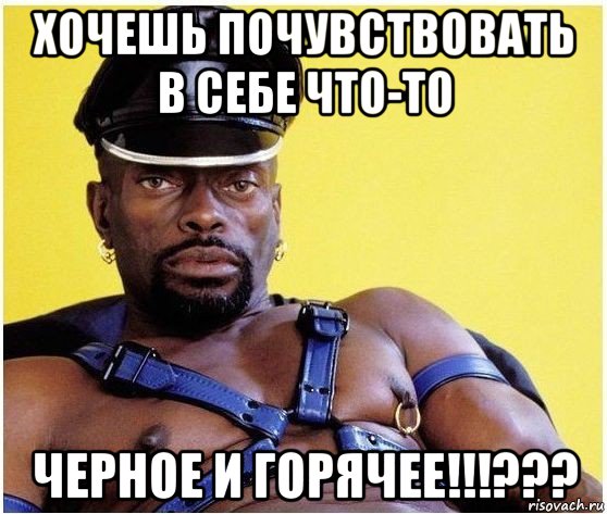 хочешь почувствовать в себе что-то черное и горячее!!!???, Мем Черный властелин