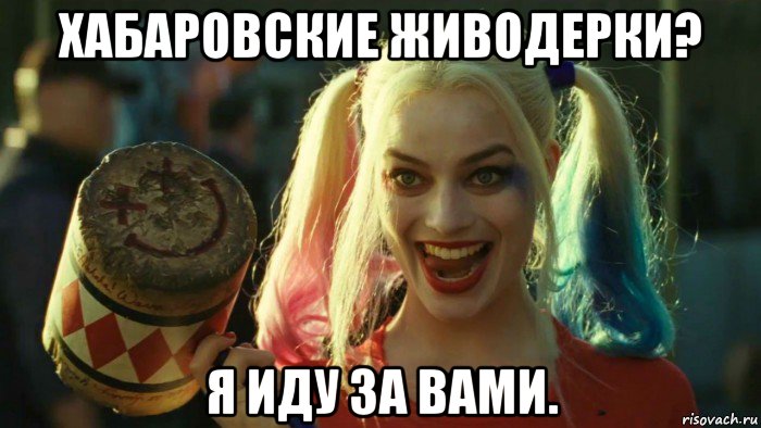 хабаровские живодерки? я иду за вами., Мем    Harley quinn