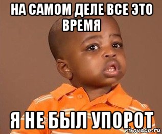 на самом деле все это время я не был упорот, Мем какого пацана отпустило