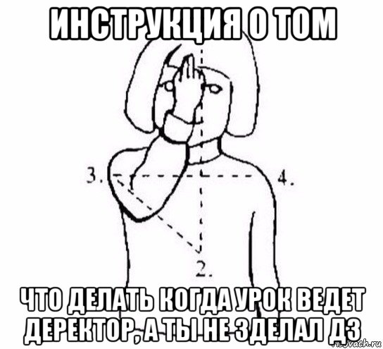 инструкция о том что делать когда урок ведет деректор, а ты не зделал дз, Мем  Перекреститься