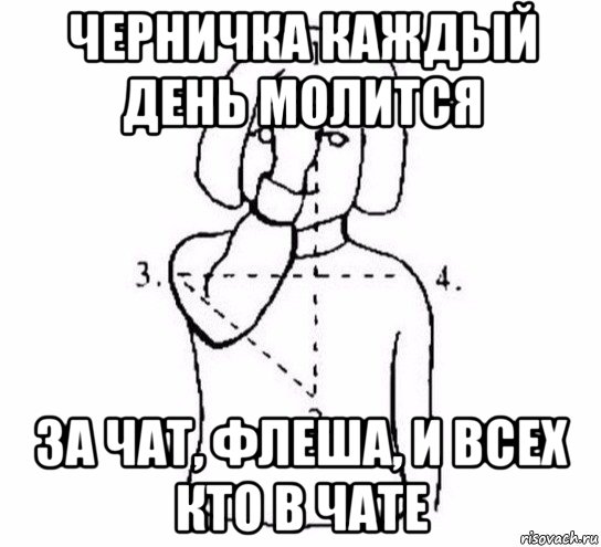 черничка каждый день молится за чат, флеша, и всех кто в чате, Мем  Перекреститься