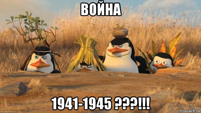 война 1941-1945 ???!!!, Мем   Пингвины маскируются