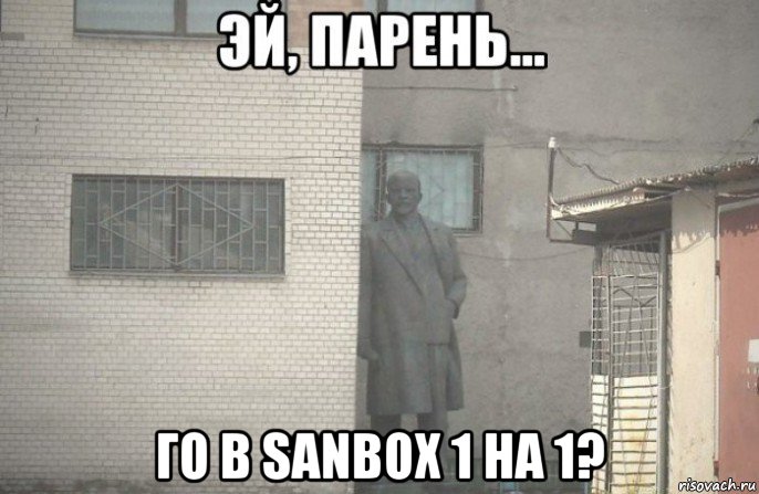  го в sanbox 1 на 1?, Мем псс парень