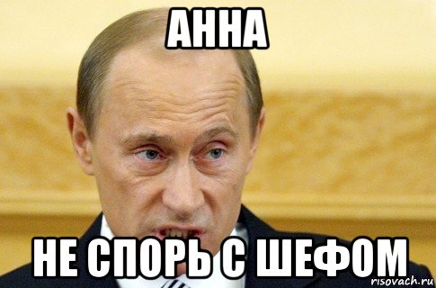 анна не спорь с шефом, Мем путин