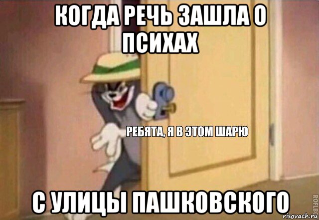 когда речь зашла о психах с улицы пашковского, Мем    Ребята я в этом шарю