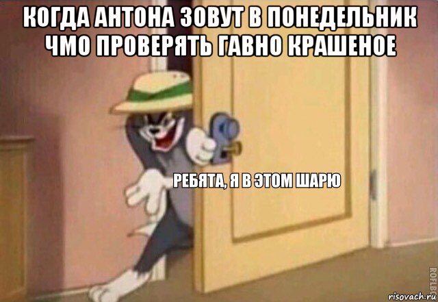 когда антона зовут в понедельник чмо проверять гавно крашеное , Мем    Ребята я в этом шарю