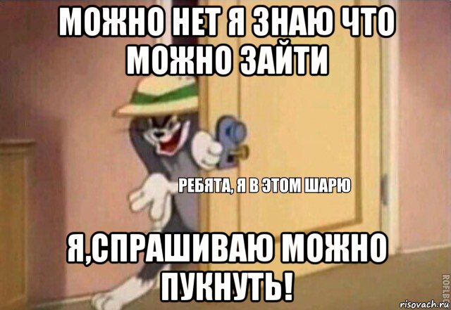 можно нет я знаю что можно зайти я,спрашиваю можно пукнуть!, Мем    Ребята я в этом шарю