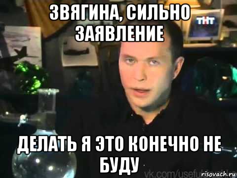 звягина, сильно заявление делать я это конечно не буду, Мем Сергей Дружко