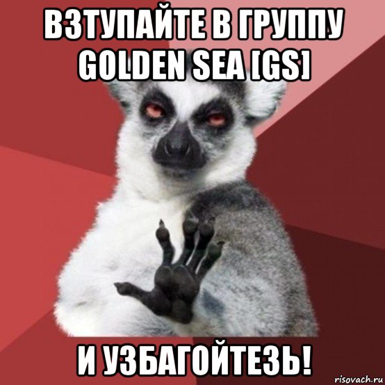 взтупайте в группу golden sea [gs] и узбагойтезь!, Мем Узбагойзя