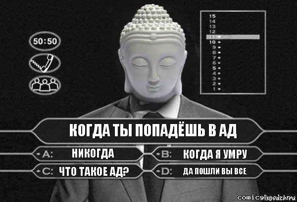 Когда ты попадёшь в ад Никогда Когда я умру Что такое ад? Да пошли вы все, Комикс  Выбор