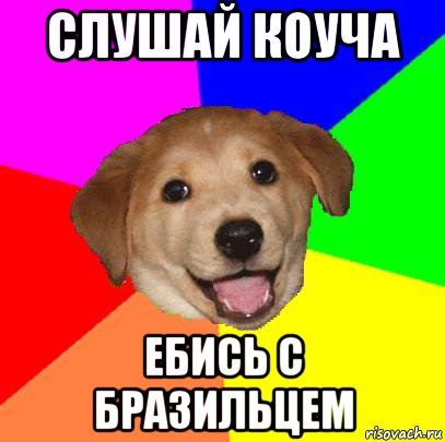 слушай коуча ебись с бразильцем, Мем Advice Dog