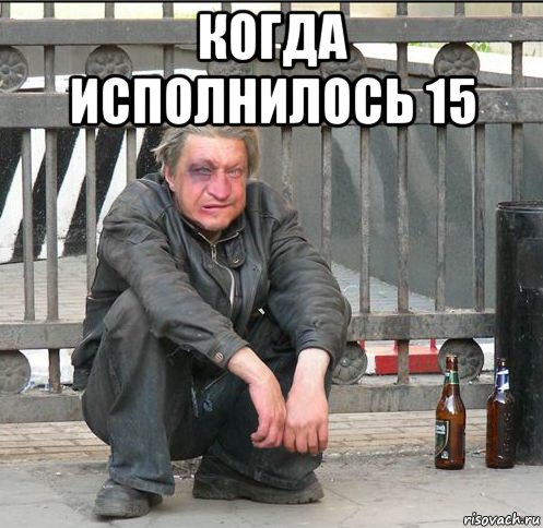 когда исполнилось 15 