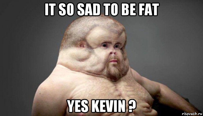it so sad to be fat yes kevin ?, Мем  Человек который выживет в лбом ДТП
