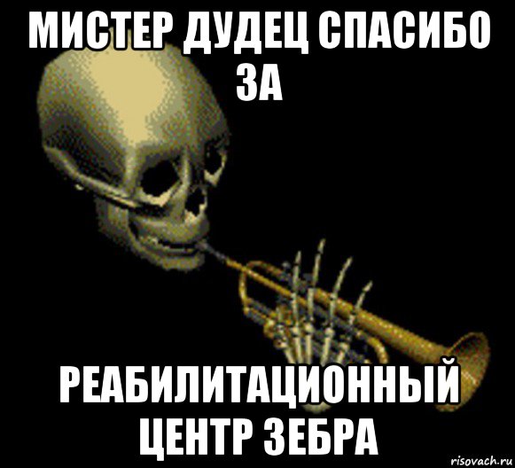 мистер дудец спасибо за реабилитационный центр зебра, Мем Мистер дудец
