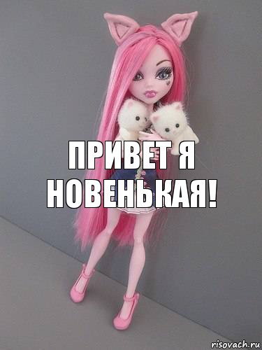 Привет я новенькая!