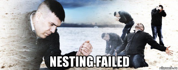  nesting failed, Мем Мужик сыпет песок на пляже