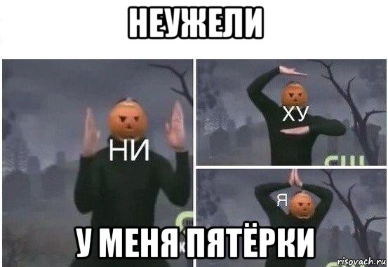 неужели у меня пятёрки, Мем  Ни ху Я