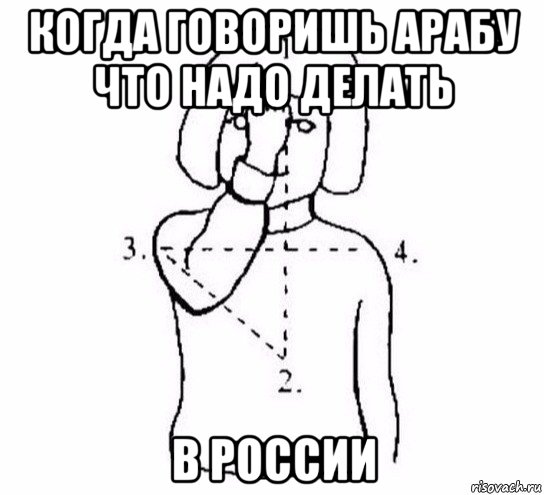 когда говоришь арабу что надо делать в россии, Мем  Перекреститься