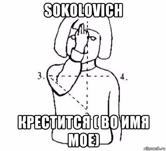 sokolovich крестится ( во имя мое), Мем  Перекреститься