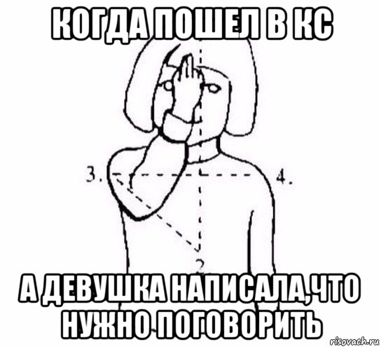 когда пошел в кс а девушка написала,что нужно поговорить, Мем  Перекреститься