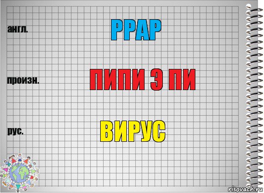 PPAP Пипи э пи Вирус, Комикс  Перевод с английского