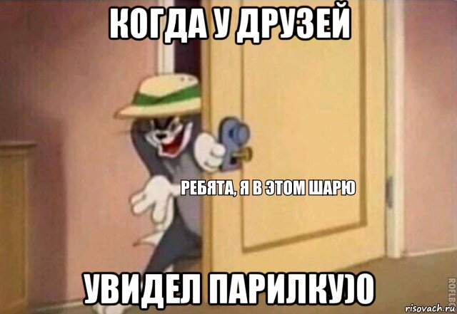 когда у друзей увидел парилку)0, Мем    Ребята я в этом шарю