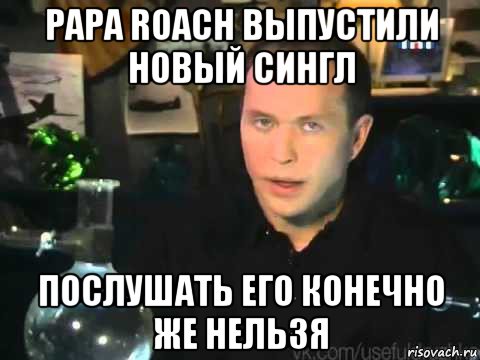 papa roach выпустили новый сингл послушать его конечно же нельзя, Мем Сергей Дружко