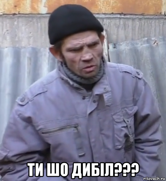  ти шо дибіл???