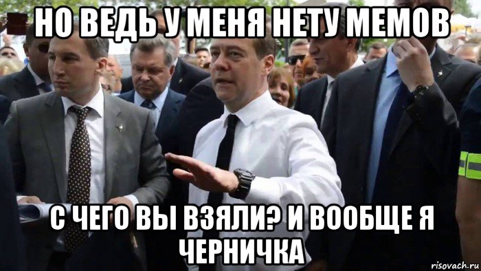 но ведь у меня нету мемов с чего вы взяли? и вообще я черничка, Мем Всего хорошего