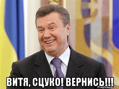  витя, сцуко! вернись!!!, Мем Янукович