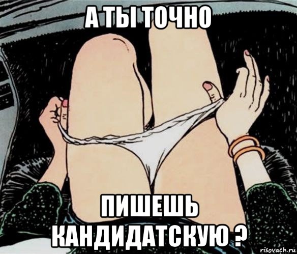 а ты точно пишешь кандидатскую ?, Мем А ты точно