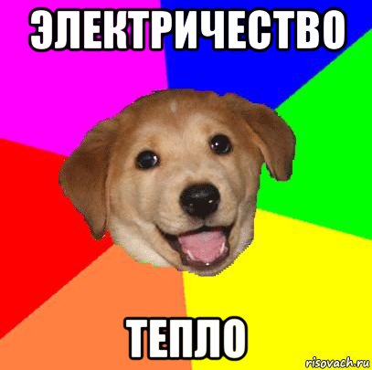 электричество тепло, Мем Advice Dog