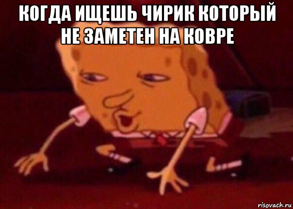 когда ищешь чирик который не заметен на ковре , Мем    Bettingmemes