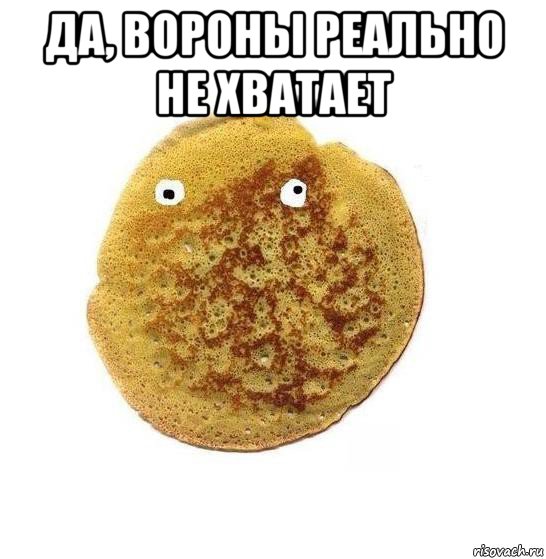 да, вороны реально не хватает 