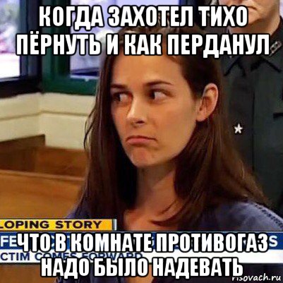 когда захотел тихо пёрнуть и как перданул что в комнате противогаз надо было надевать, Мем   Фихтер